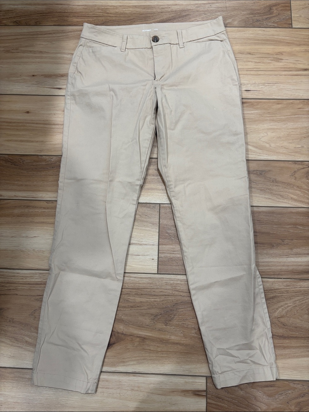 Old Navy Women's Straight Leg Pants in Beige